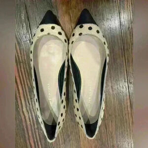 Designer Loeffler And Randall Calfskin Pointed Toe Flats Sz 5.5